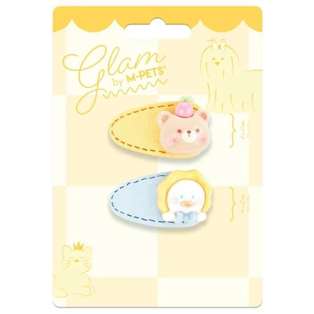 M-Pets Glam -Набор заколок (мишка и уточка) для животных, 2 шт: цены и характеристики