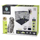 M-Pets Voyager Wire Crate 2 doors Дротова клітка з 2 дверима та запатентованим замком Securo lock для собак, XL (106,5х71х76 см) (Чорний)