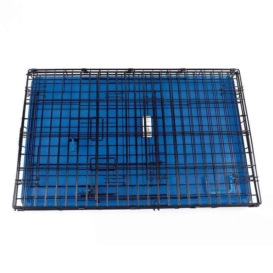 M-Pets Voyager Wire Crate 2 doors Дротова клітка з 2 дверима та запатентованим замком Securo lock для собак, XL (106,5х71х76 см) (Синій): ціни та характеристики
