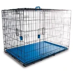 M-Pets Voyager Wire Crate 2 doors Проволочная клетка с 2 дверьми и запатентованным замком Securo lock для собак, M (76х48х53 см) (Синий): цены и характеристики