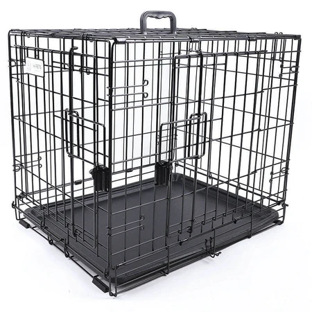 M-Pets Voyager Wire Crate 2 doors Проволочная клетка с 2 дверьми и запатентованным замком Securo lock для собак, M (76x48x53 см) (Черный): цены и характеристики