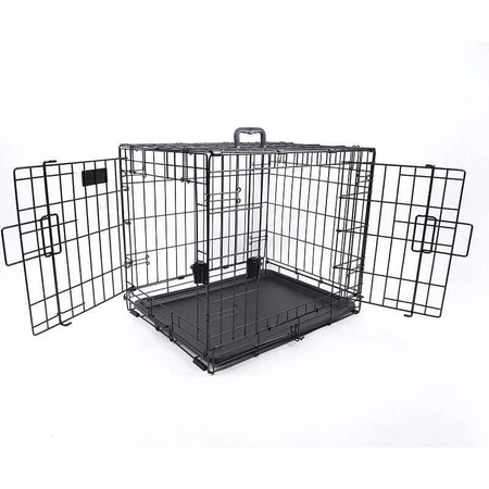 M-Pets Voyager Wire Crate 2 doors Проволочная клетка с 2 дверьми и запатентованным замком Securo lock для собак, M (76x48x53 см) (Черный): цены и характеристики