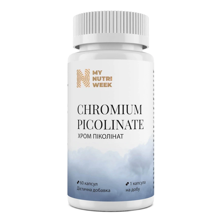 Хром пиколинат, Chromium Picolinate, My Nutri Week, 60 капсул: цены и характеристики