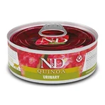 Farmina N&D Quinoa Urinary Adult Cat - Беззерновой консервированный корм с уткой и клюквой для профилактики мочекаменной болезни у кошек 70 г: цены и характеристики