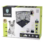 M-Pets Voyager Wire Crate 2 doors Дротова клітка з 2 дверима та запатентованим замком Securo lock для собак, L (91,5х58,5х63,5 см) (Чорний): ціни та характеристики