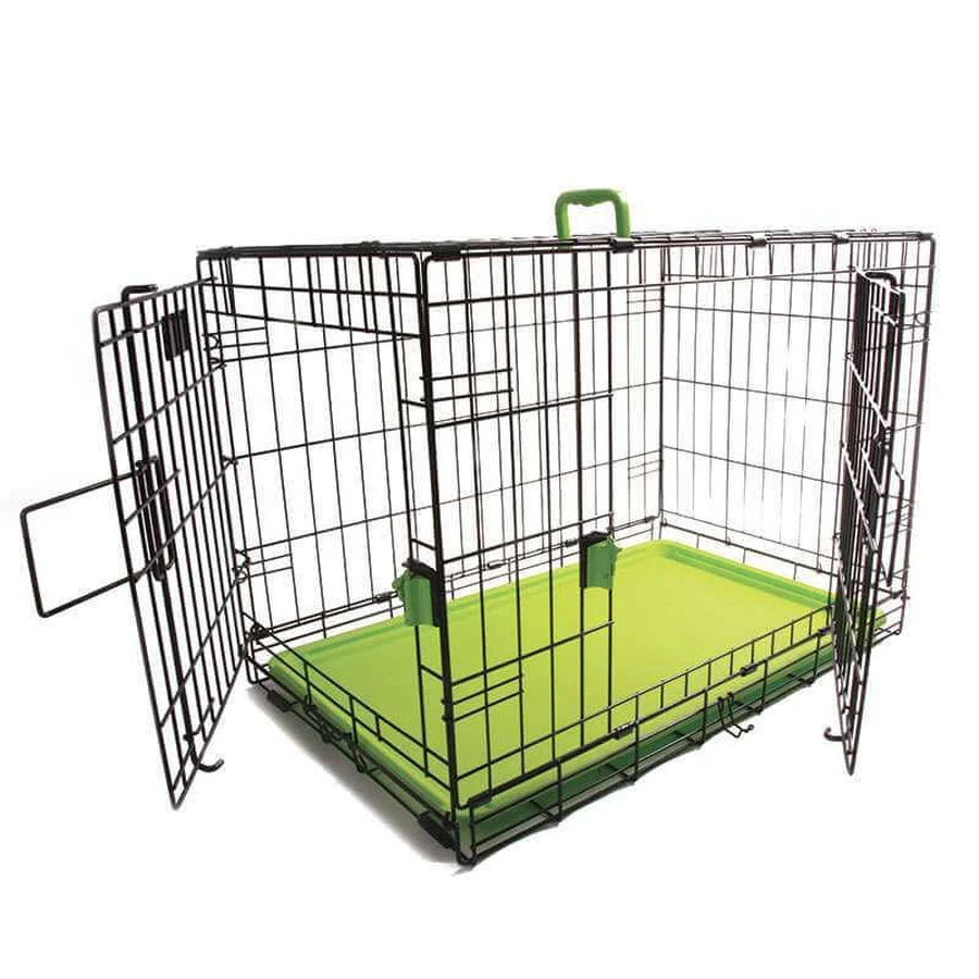 M-Pets Voyager Wire Crate 2 doors Дротова клітка з 2 дверима та запатентованим замком Securo lock для собак, XXL (122х76х84 см) (Зелений): ціни та характеристики