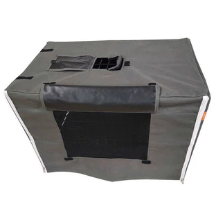 M-Pets Serenity Cover for wire crate Тканевой чехол для клетки, М (77x49x54 см) (Серо-черный)