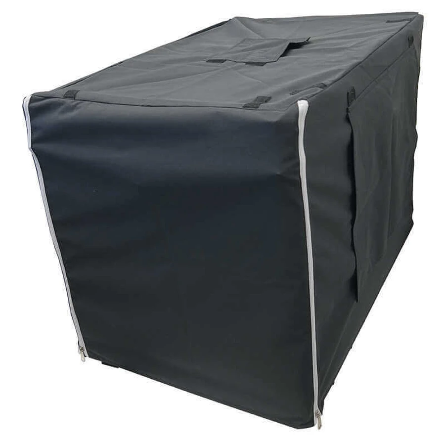 M-Pets Serenity Cover for wire crate Тканинний чохол для клітки, М (77x49x54 см) (Сіро-чорний): ціни та характеристики