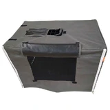 M-Pets Serenity Cover for wire crate Тканинний чохол для клітки, L (92,5x59,5x64,5 см) (Сіро-чорний)