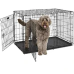 Ferplast (Ферпласт) DOG-INN - Клітка сталева для собак, 123,8x76,2x 81,2 см (Чорний): ціни та характеристики