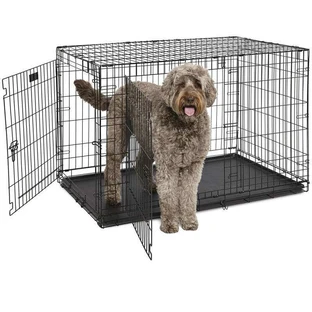 Ferplast (Ферпласт) DOG-INN - Клетка стальная для собак, 123,8x76,2x 81,2 см (Черный)