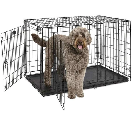 Ferplast (Ферпласт) DOG-INN - Клітка сталева для собак, 123,8x76,2x 81,2 см (Чорний): ціни та характеристики