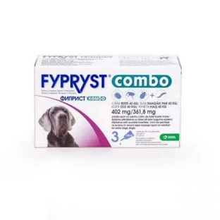 Fypryst Combo Dog XL 402 мг Fypryst Combo Dog XL 402 мг, 3 пипетки для очень крупных собак 40-60 кг, 3 пипетки, Krka