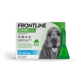 Frontline Combo Spot On Combo M-пипетка для собак зеленая 1,34 мл, 3 пипетки, Frontline