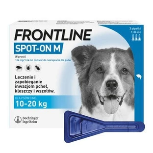 Frontline Spot On M, 10-20 кг, 3 піпетки, Frontline