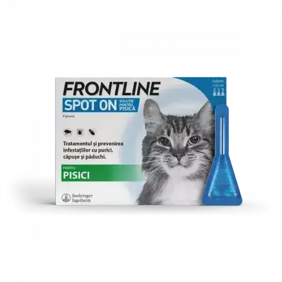 Frontline Spot On Cat, 3 пипетки, Фронтлайн: цены и характеристики