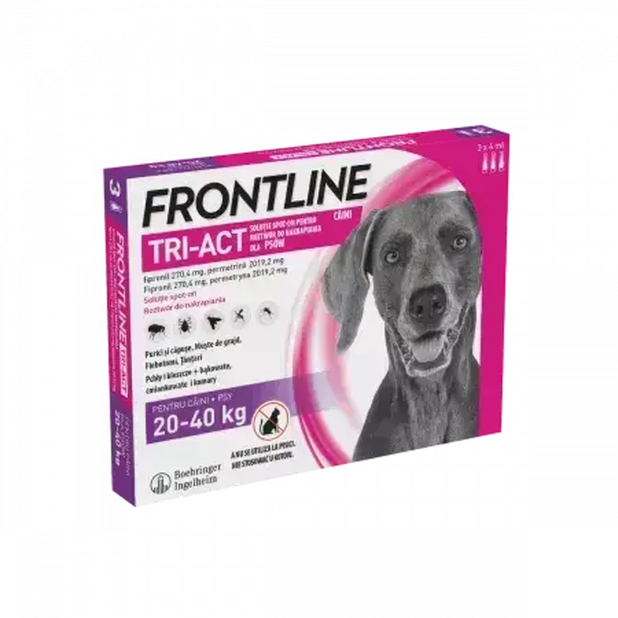 Фронтлайн Три-Акт L раствор для собак 20-40 кг, 3 пипетки, Frontline: цены и характеристики