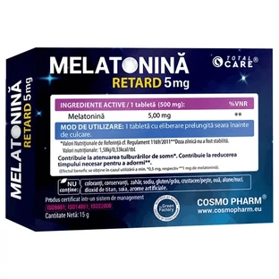 Мелатонин Ретард, 5 мг, 30 таблеток, Cosmo Pharm