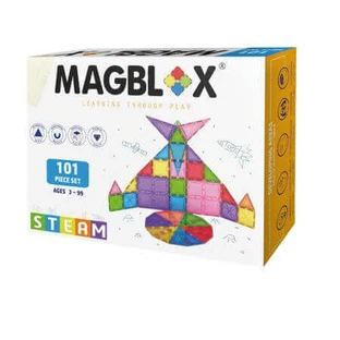 Магнітний прозорий конструктор, 3 роки+, 101 деталь, Magblox