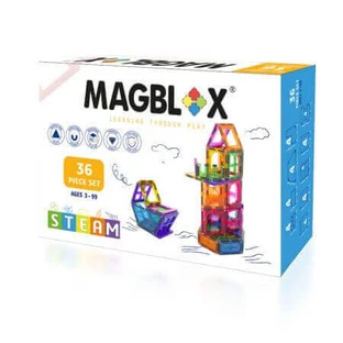 Набор магнитных строительных деталей и аксессуаров, 36 штук, Magblox