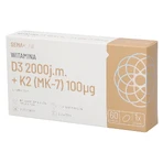 SEMA Lab Витамин D3 2000 МЕ + K2 (MK-7) 100 мкг, 60 мягких капсул СКОРОЙ ДАТЫ: цены и характеристики