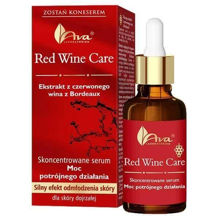 Ava Red Wine Care, концентрована сироватка для обличчя, потрійна дія, 30 мл: ціни та характеристики