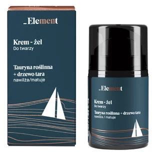 Element Men, зволожуючий і матуючий крем-гель для обличчя, рослинний таурин + дерево тара, 50 мл