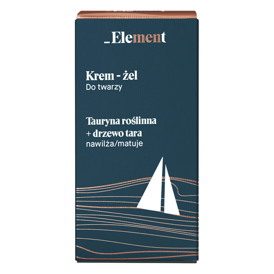 Element Men, зволожуючий і матуючий крем-гель для обличчя, рослинний таурин + дерево тара, 50 мл: ціни та характеристики
