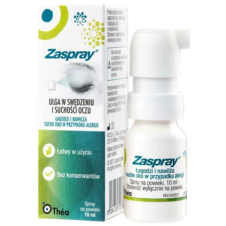 Zaspray, успокаивающий спрей для век, 10 мл: цены и характеристики