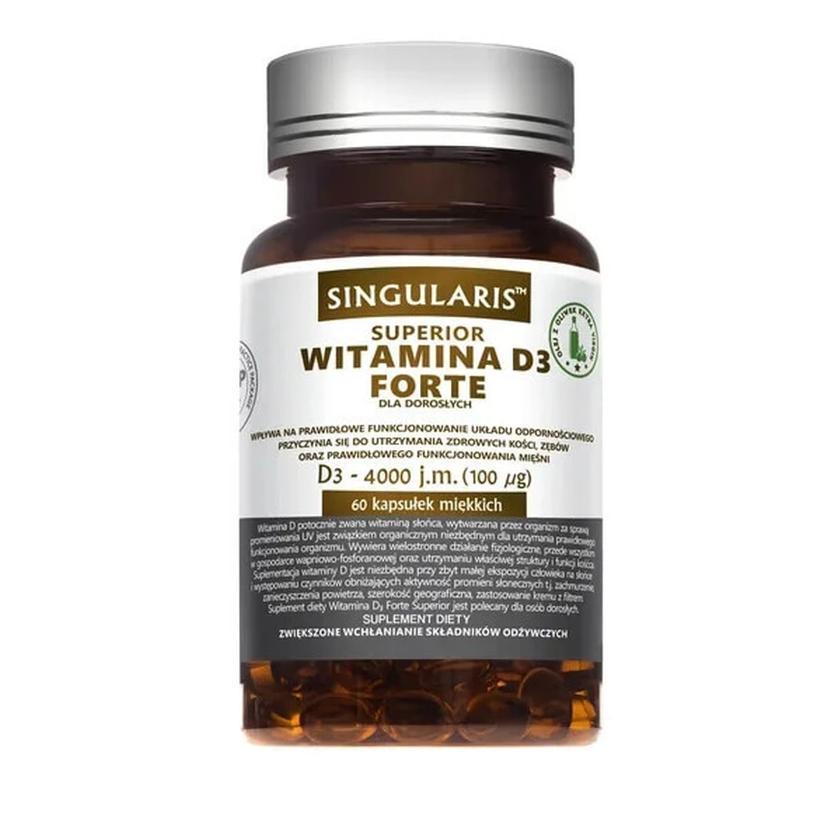 Singularis Superior Vitamin D3 Forte 4000 МО 60 капсул: ціни та характеристики