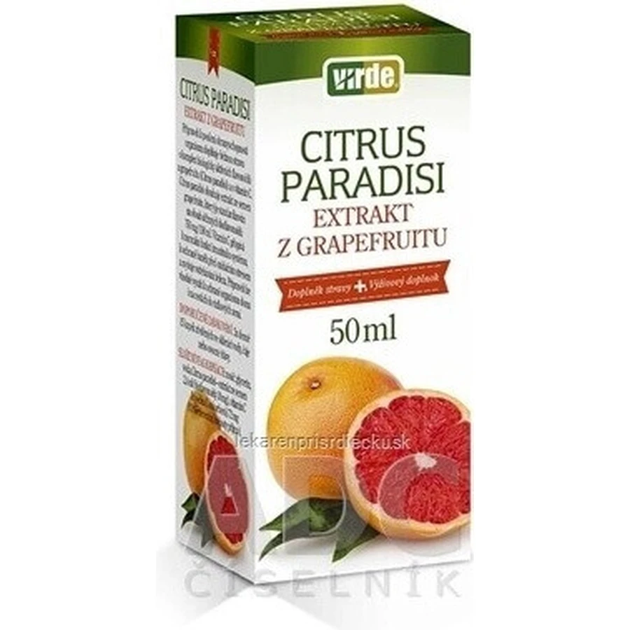 VIRDE CITRUS PARADISI 1×50 мл, экстракт грейпфрута в каплях: цены и характеристики