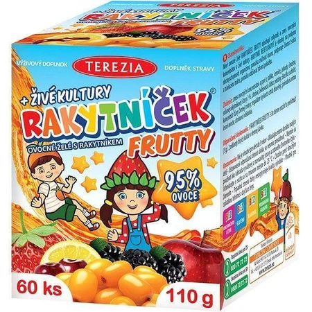 TEREZIA CANCER FRUTTY + живые культуры 1×60 шт, пищевая добавка для детей: цены и характеристики