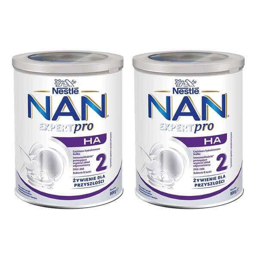 Nestle NAN Expertpro HA 2, Молоко для дітей після 6 місяців, 2 х 800 г: ціни та характеристики