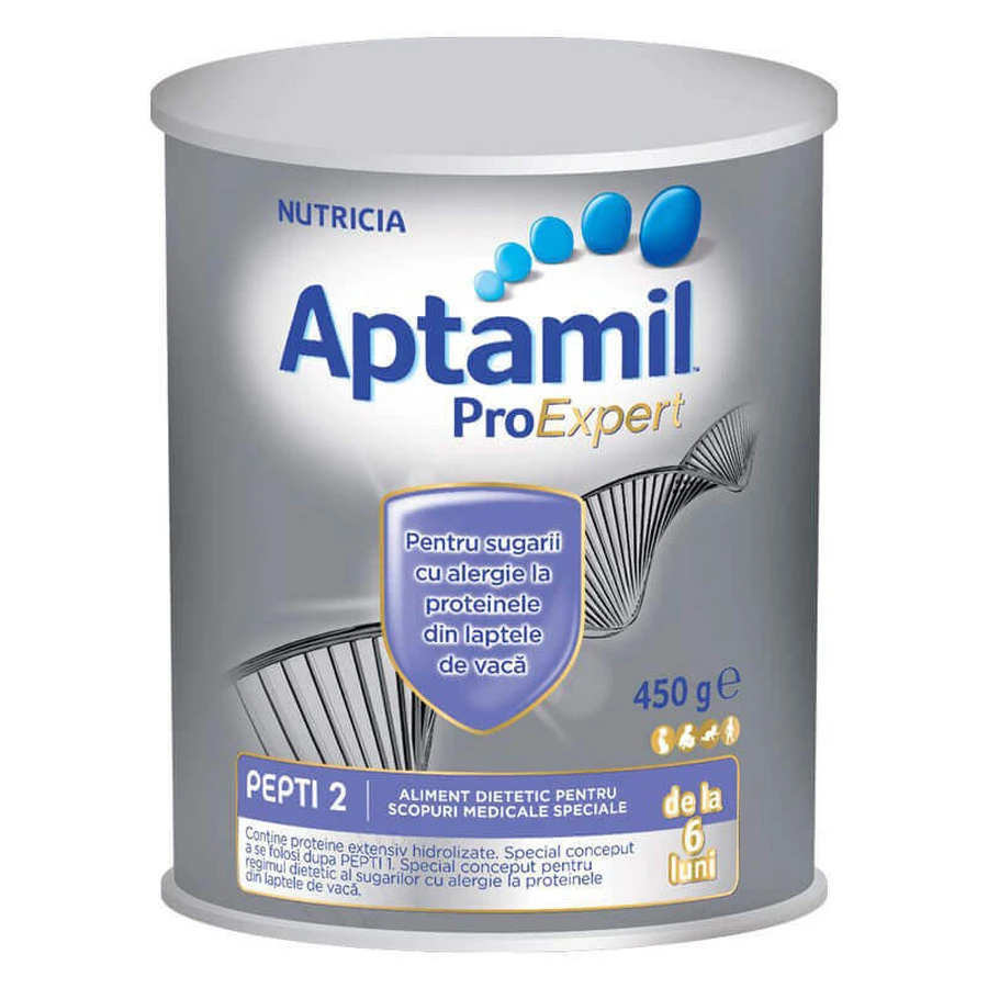 Специальная молочная смесь Aptamil Pepti 2 ProExpert, +6 месяцев, 450 г, Nutricia: цены и характеристики