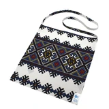 Хлопковый поднос "Кароль", 35 x 37 см, белый/голубой, Baltic Bebe