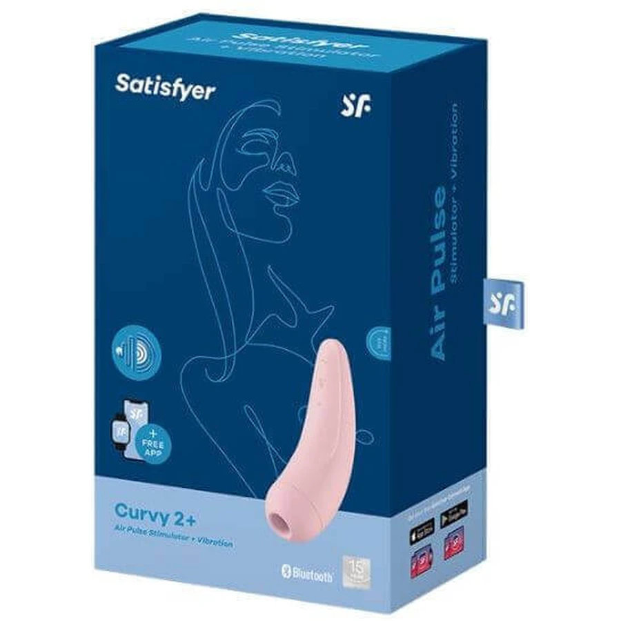 Вибратор для клиторальной стимуляции Satisfyer Curvy 2+ розовый: цены и характеристики