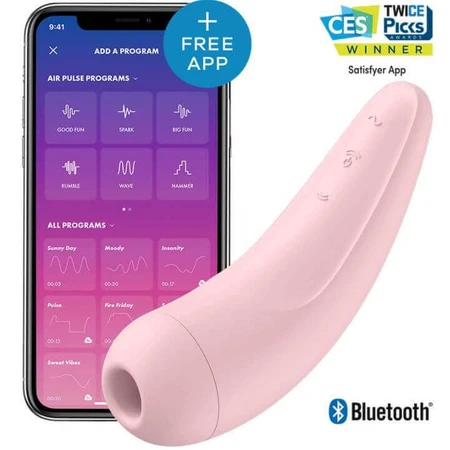 Вибратор для клиторальной стимуляции Satisfyer Curvy 2+ розовый: цены и характеристики