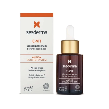 Набір Sesderma C-Vit Radiance, ліпосомальна сироватка для обличчя, 30 мл + освітлюючий крем для обличчя, 50 мл за 1 копійку: ціни та характеристики