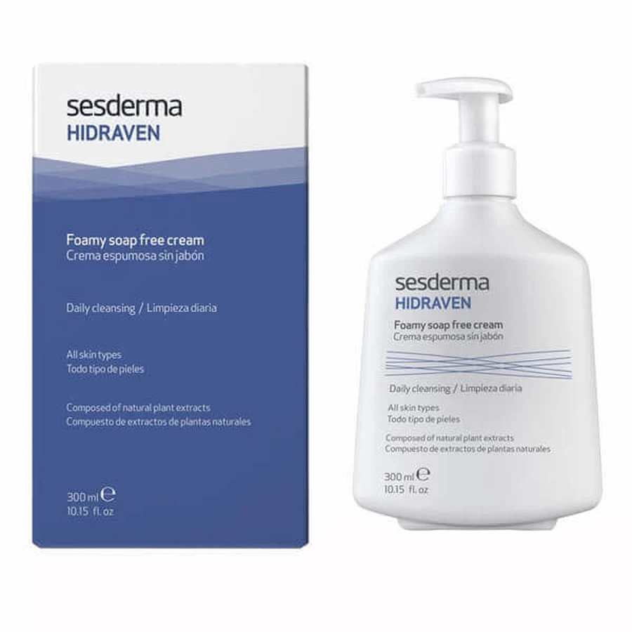 Набір Sesderma Azelac, зволожуючий крем для обличчя, 50 мл + Hidraven, пінистий крем без мила, 300 мл за 1 копійку: ціни та характеристики