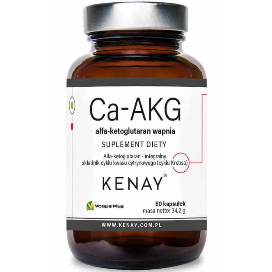 Ca-AKG кальция альфа-кетоглютарат 60 капсул Kenay: цены и характеристики