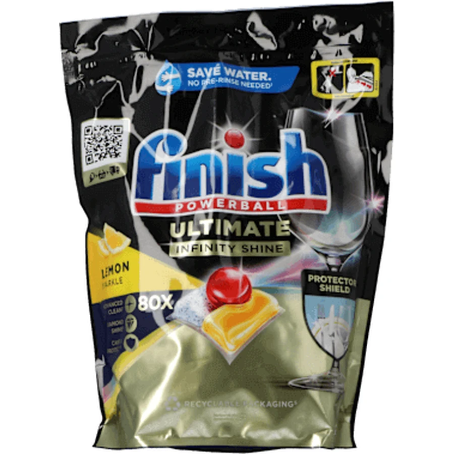 Моющее средство для ваз Finish Ultimate Infinity Shine, 80 шт.: цены и характеристики