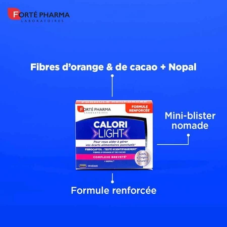 Forté Pharma CaloriLight Capteur de Graisses Fibres + Nopal 120 капсул: ціни та характеристики