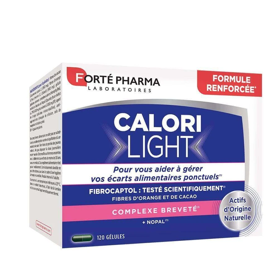 Forté Pharma CaloriLight Capteur de Graisses Fibres + Nopal 120 капсул: ціни та характеристики