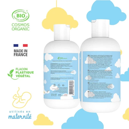 Laboratoires De Biarritz Дитячі товари Органічна очищувальна вода для обличчя та тіла 200 мл: ціни та характеристики