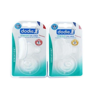 Dodie Sensation+ плоские соски с большим горлышком 0-6 месяцев x2