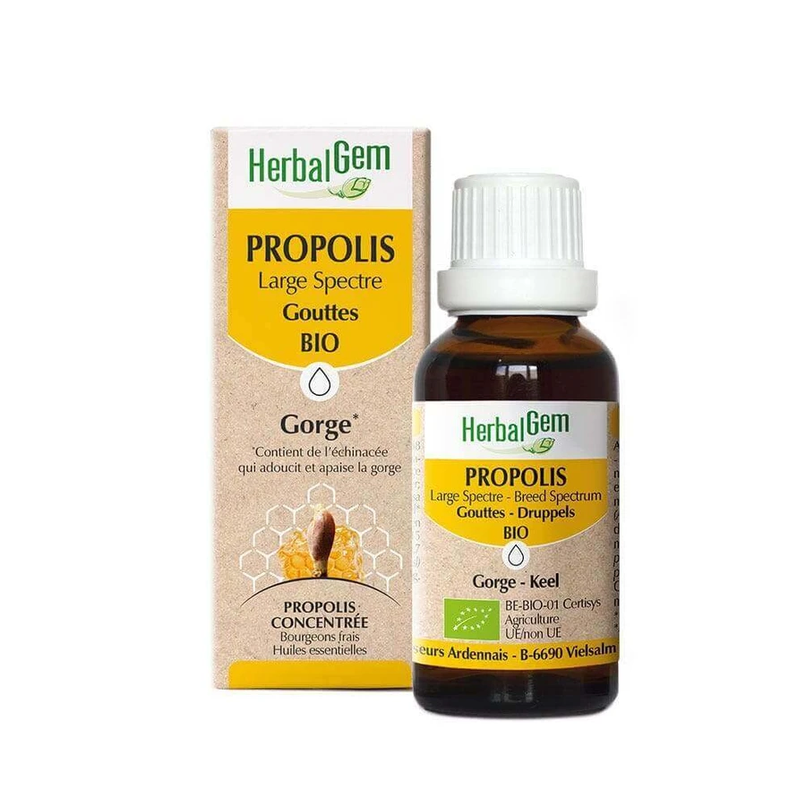 Herbalgem Прополіс біо краплі широкого спектру дії 15мл: ціни та характеристики