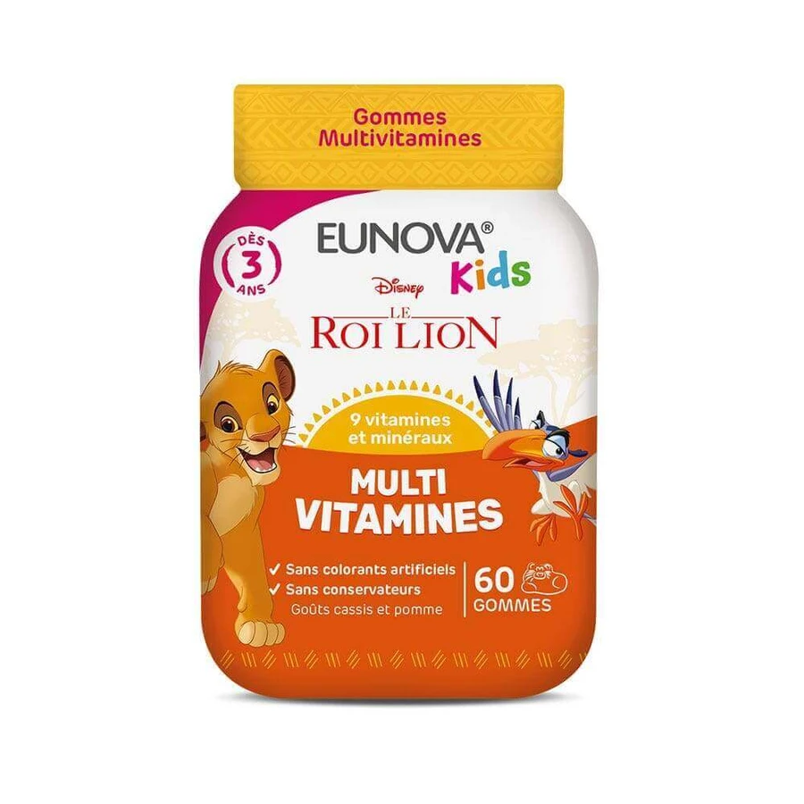 Eunova Kids Gommes Multivitamines Le Roi Lion 60 жевательных резинок: цены и характеристики