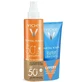 Vichy Capital Soleil Сонцезахисний спрей проти сухості Spf50+ + Заспокійливе молочко після засмаги 200 мл