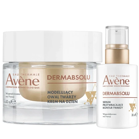 Набір Avene Dermabsolu, сироватка для відновлення контуру обличчя, 30 мл + денний крем для формування овалу обличчя, 50 мл: ціни та характеристики