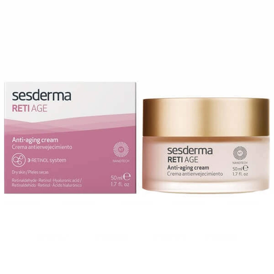 Набір Sesderma Reti-Age, антивікова сироватка для обличчя, 30 мл + антивіковий крем для обличчя, 50 мл за 1 копійку: ціни та характеристики
